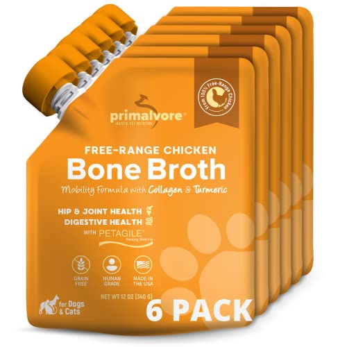 Free Range Bone Broth for Dogs &Cats (6 Pack)