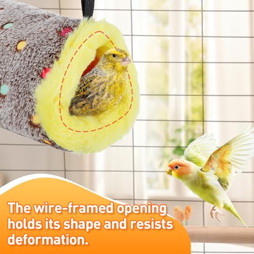 Small Winter Warm Bird Nest House with Support Board for Cage (Small)