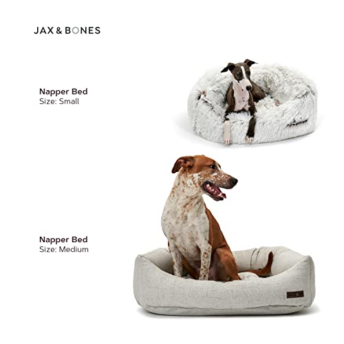 Napper White Faux Fur Dog Bed w (Large / White)