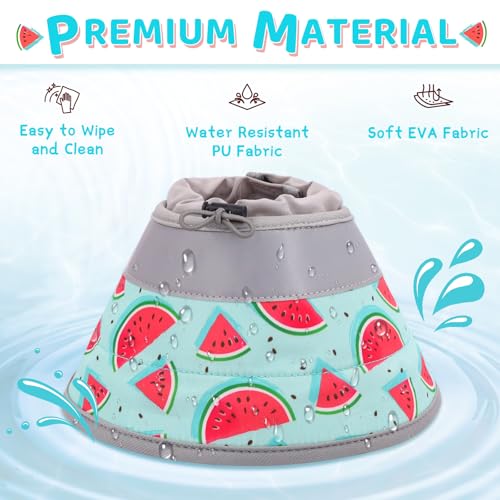 Cat Cone Collar Soft to Stop Licking (Blue / M)
