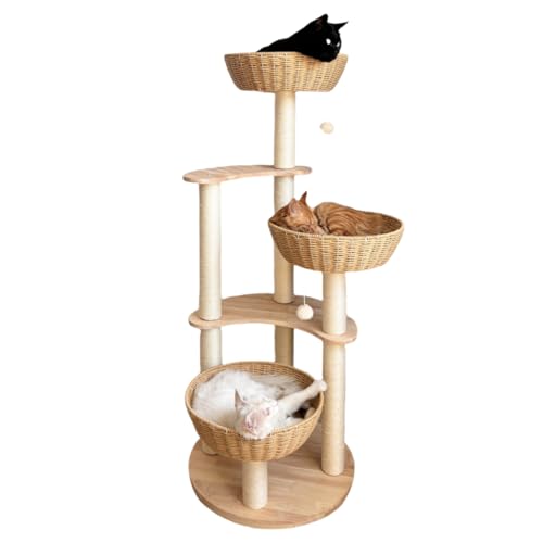 54" Large Modern Cat Trees (Large-Oiled+)