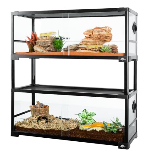 Double Stacked Reptile Tank (30" x 12" x 32")