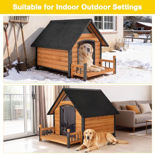 Outdoor Heated Dog House with All