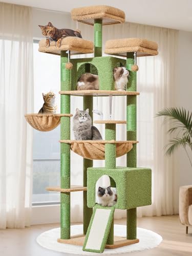 Tall Cat Tree (Cactus / 76 Inches)