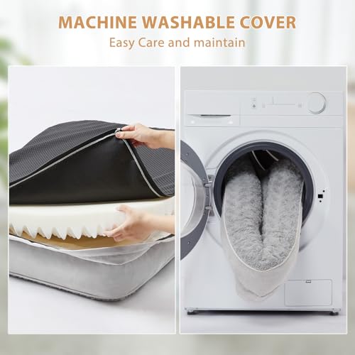 Orthopedic Washable Dog Bed (Silver Grey / 48.0"l x 35.0"w x 7.5"th)