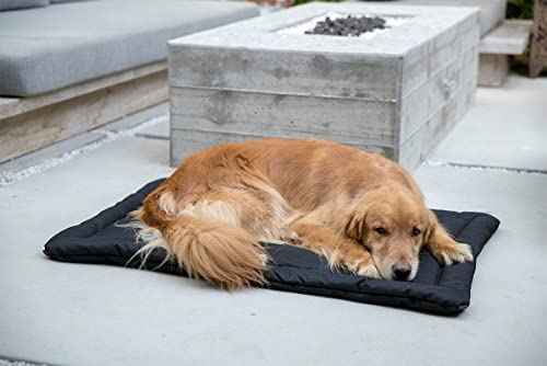 Tough Ripstop Dog Crate Pad (X-Small (23" L x 17" W) / Light Gray Velvet)