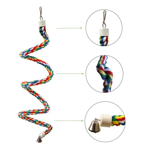 Bird Rope Perch & Birds Swing Set (polychrome / Medium)