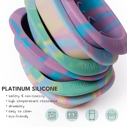 Dog & Cat Lick Mat Bowl with Suction Cups (Rainbow / Small)