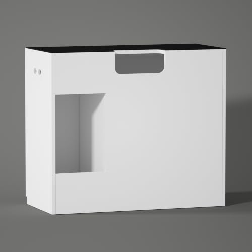 Wooden Aquarium Stand & Cabinet (W39.4xD17.7xH31.5in(100X45X80cm) / White)