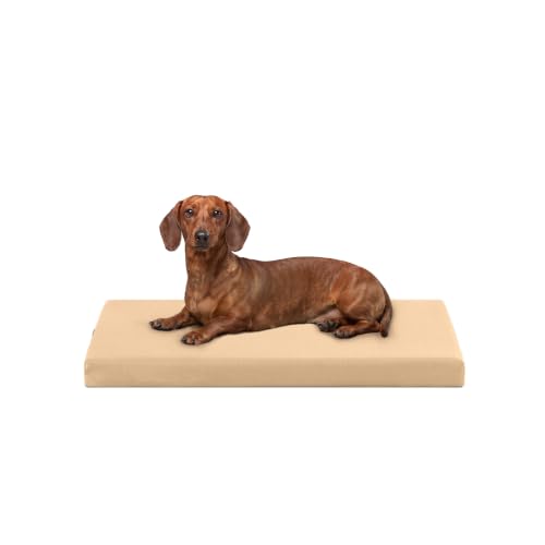 Tough Ripstop Orthopedic Crate Bed (Small (29" L x 18" W x 2" H) / Tan)
