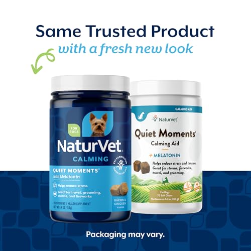 Quiet Moments Calming with Melatonin Dog Supplement (70 Count (Soft Chews))