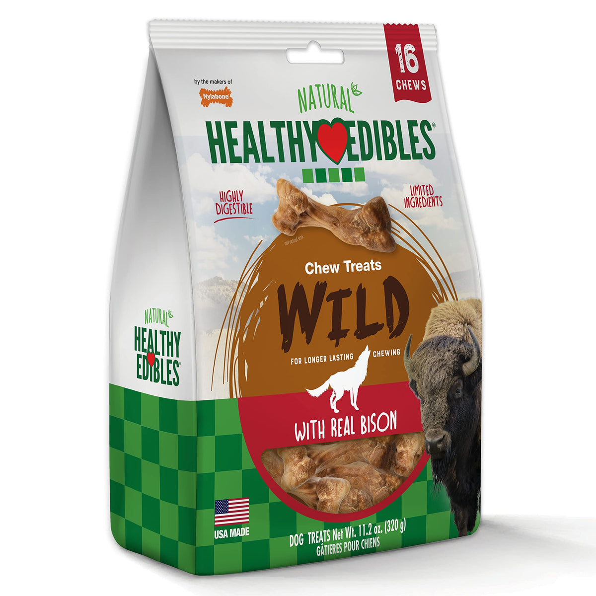 Healthy Edibles Wild Dog Treats (16 Count (Pack of 1))