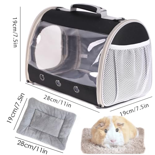 Small Animal Travel Backpack Carrier (Black)