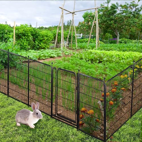 Garden Fencing 48in High (48''(H)-8panels-17.7ft(L) with gate)