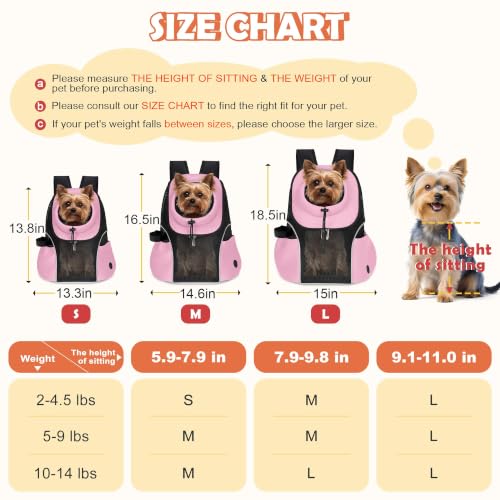 Pet Dog Carrier Backpack (Pink)
