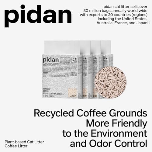 Tofu Cat Litter with Recycled Coffee Grounds