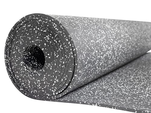 Genaflex Rubber Gym Floor Mat (10% Grey / 120"L x 48"W x 0.3"Th)