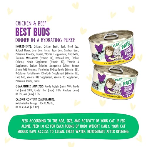 B.F.F. Play Best Feline Friend Paté Lovers (2.8 Ounce (Pack of 12))