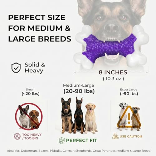 Indestructible Dog Toys for Aggressive Chewers (1PC-Bacon-Purple)