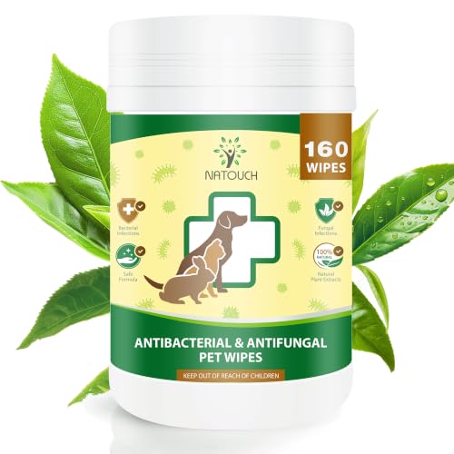 Antifungal and Antibacterial All Natural Wipes for Dogs & Cats