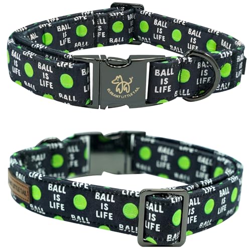 Balls Print Summer Dog Collar with Bow Tie (Balls / Small (Pack of 1))