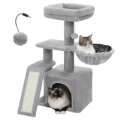 Cactus Cat Tree for Kittens & Small Cats (Grey)