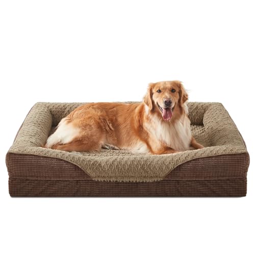 Orthopedic Dog Beds Large Sized (XL (42"x 32"x 7.5") / Brown)