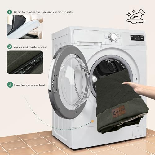 Orthopedic Dog Bed for Extra Large Dogs (Dark Green / 45.0"L x 35.0"W x 8.5"Th)