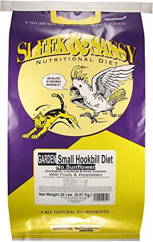 Garden Small Hookbill No Sunflower Bird Food for Lovebirds (20 Pound (Pack of 1))