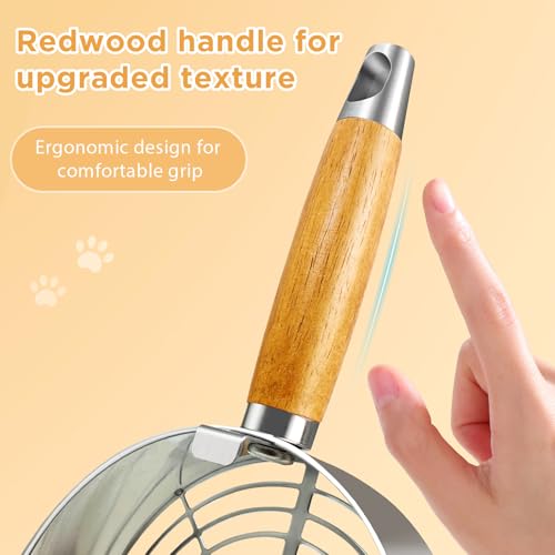 Cat Litter Scoop (For long particles / Silver)