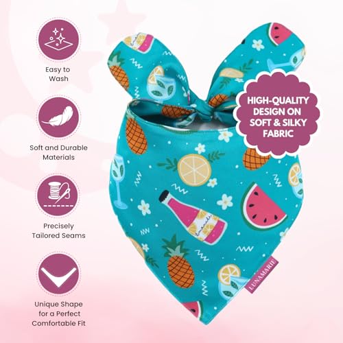 Luxury Pet Birthday Bandanas (Sippin' Poolside / Large)