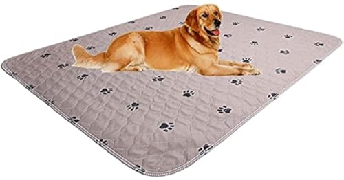 Washable Dog Pee Pads with Puppy Grooming Gloves (60x72 Inch (Pack of 1))