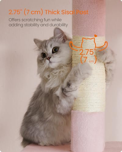 Cat Tree 33.1 (L (23.6"L x 15.7"W x 33.1"H) / Jelly Pink)