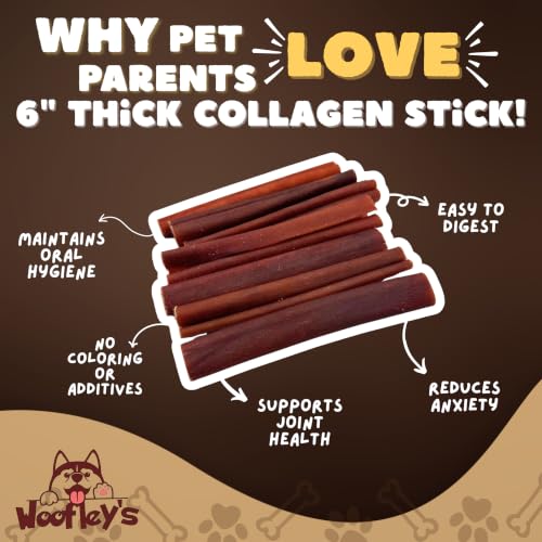6 Inch Collagen Sticks for Dogs