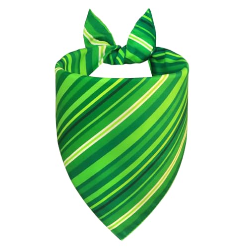 St. Patrick’s Day Dog Bandana for Small Medium Dogs (St. Patrick’s Day - Green / Small)