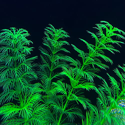 Artificial Aquarium Plants Plastic (10pcs Green)