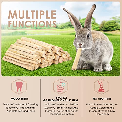 700g 1.5Ib Sweet Bamboo Chew Sticks for Rabbits (1.54 Pound (Pack of 1))