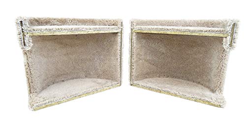 Deluxe Cat Tower with spacious cat perches and scratching post for Large Cats (Beige)