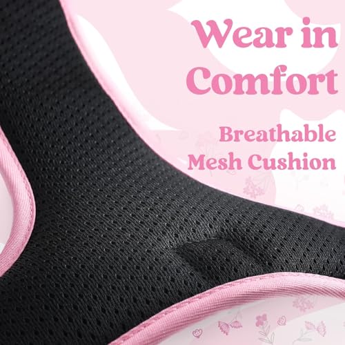 Dog Harness for Large (Floral Pink / X-large)