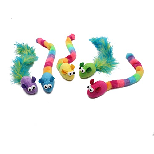 5 Pack Interactive Catnip and Feather Cat Toys