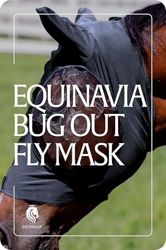 Bug Out Horse Fly Mask (Carbon Grey / Warmblood)