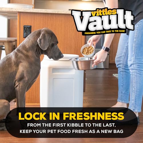 Vittles Vault Airtight Pet Food Storage Container + Scoop (50 Pounds)