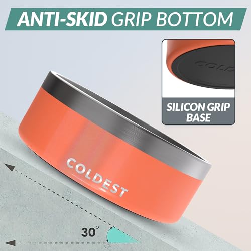 Coldest Dog Bowl (64 oz / Candy Red Glitter)