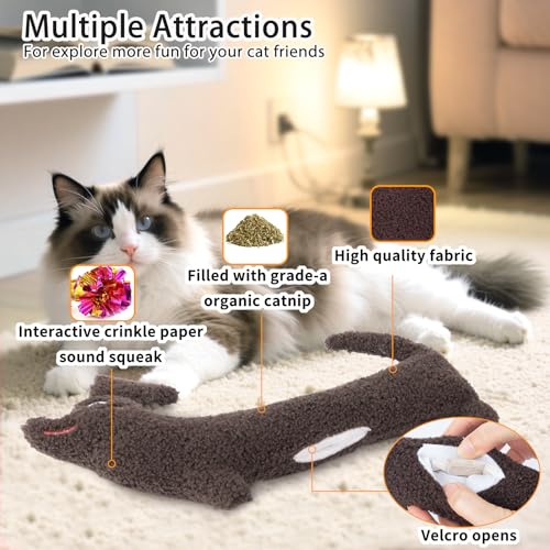 Refillable Catnip Cat Kicker Toy (Dachshund shape catnip toy)