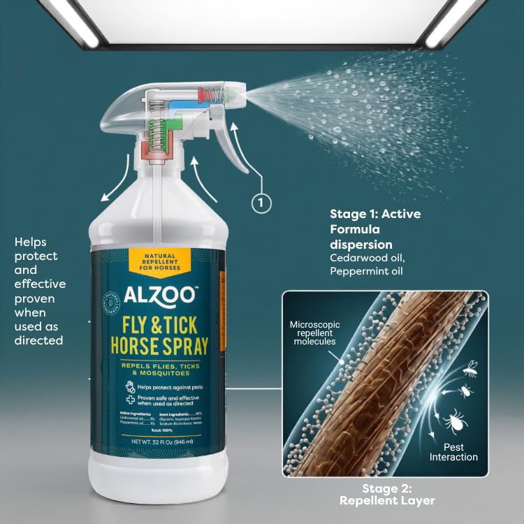 Plant Based Fly and Tick Horse Spray (32 Fl Oz)