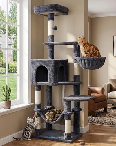 Cat Tree Multi (Smoky Gray / 60.6 Inches)