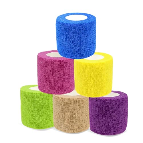 Pet Bandage 6 Rolls (Solid Colors)