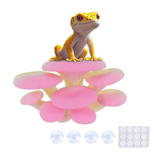 Mushroom Decor for Reptile Tank (Cluster Cap / Rainbow)