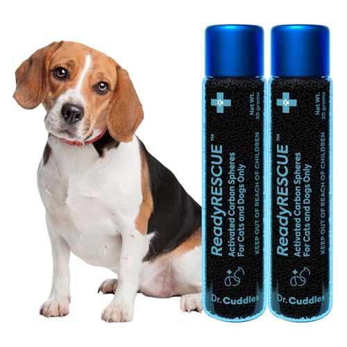 Activated Charcoal for Dogs and Cats Clinically Studied 2Pack (2 Vials (31-60 lbs))