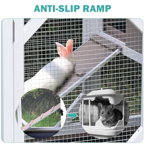 Rabbit Hutch Indoor for 2 ((Brown-AIR7013))